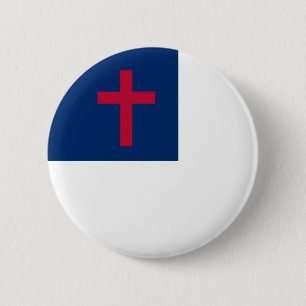 Christian flagga Button Knapp
