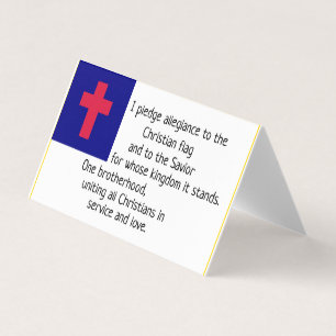 Christian Flagga Pledge Visitkort