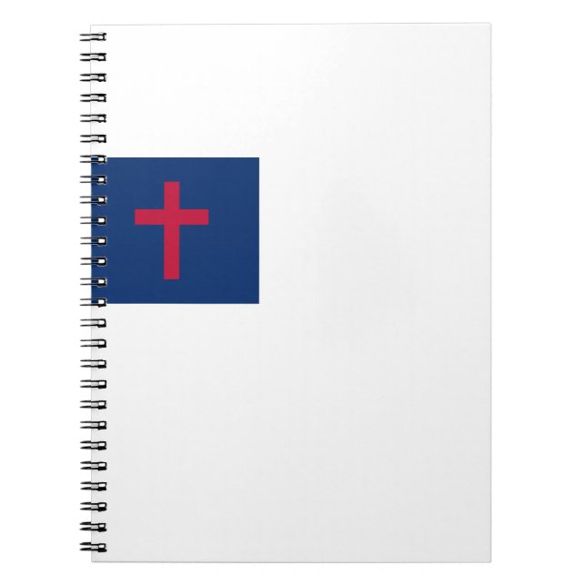 Christian flagga Spiral Photo Notebook Anteckningsbok (Framsidan)