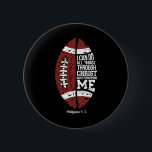 Christian Football I kan göra allt Sak Religiösa F Knapp<br><div class="desc">Christian Football jag kan göra all Sak Religiösa Faith</div>