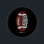Christian Football I kan göra allt Sak Religiösa F Knapp<br><div class="desc">Christian Football jag kan göra all Sak Religiösa Faith</div>
