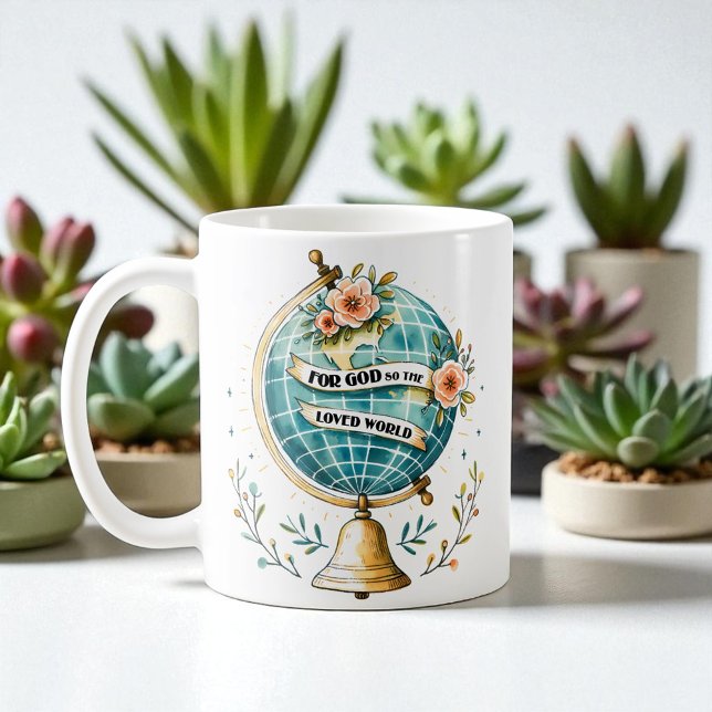 Christian For God So Loved the World Kaffemugg (Skapare uppladdad)