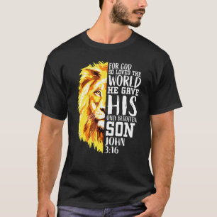 Christian För manar Lejon av Judah Graphic God Joh T Shirt