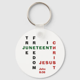 Christian Free i Kristus JUNETEENTH Nyckelring