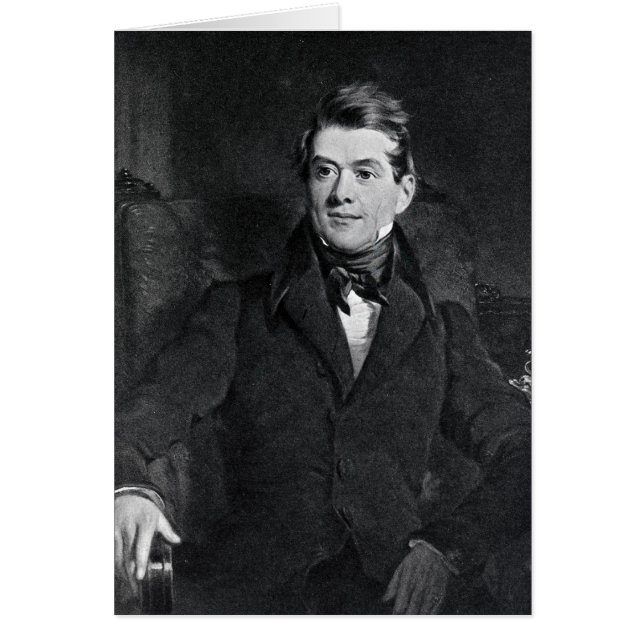 Christian Friedrich, Baron Stockmar Hälsningskort (Framsidan)