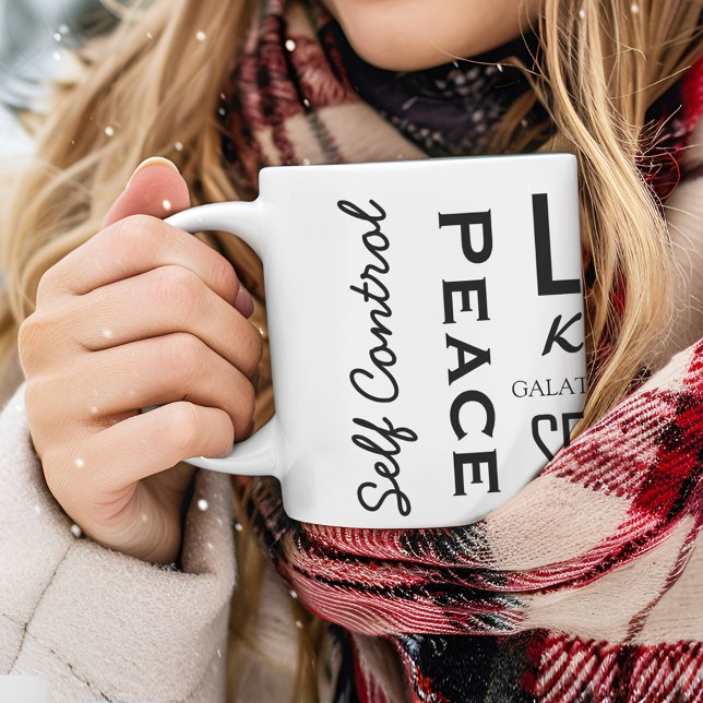 Christian Fruit of the Spirit, Galatians 5:22-23 Kaffemugg (Skapare uppladdad)