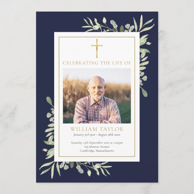 Christian Funeral Memorial Order Program (Framsida)