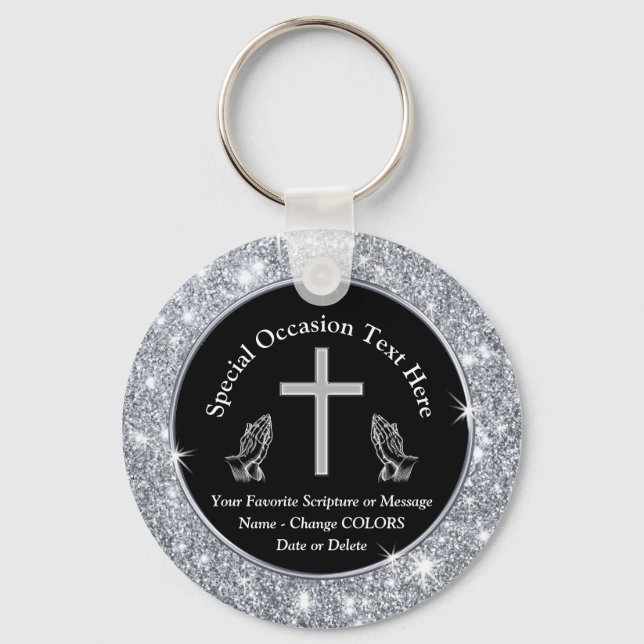 Christian Funeral Souvenirs eller Any Tillfälle Nyckelring (Framsida)