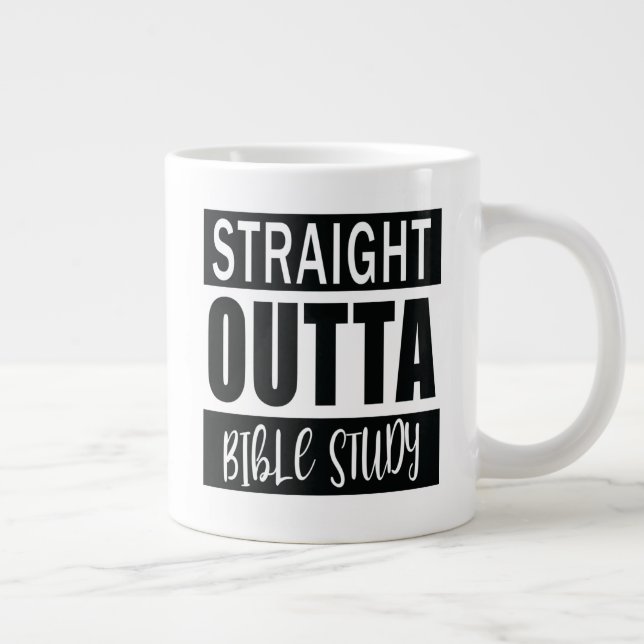 Christian Funny Bible Study Quote Jumbo Mugg (Höger)