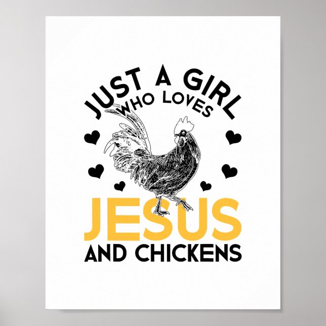 Christian Funny Religiösa Farmer Women Gift Jesus Poster (Framsidan)