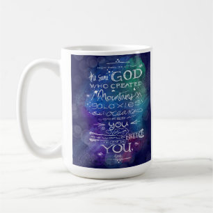 Christian galaxy-citattastronomigåva kaffemugg