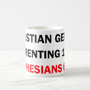 Christian Gentle Parating 101: Efesies 6:4 Kaffemugg