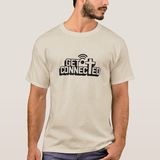Christian Get Connected T Shirt (Framsida)