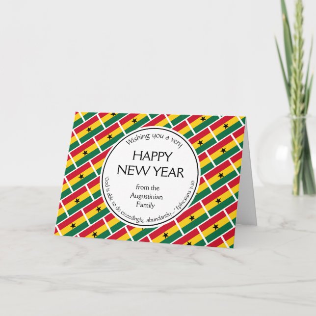 Christian GHANA Gott nytt år Helgkort (Framsida)