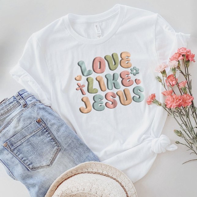Christian Gift, Christian Shirt, Kärlek som Jesus T Shirt (Skapare uppladdad)