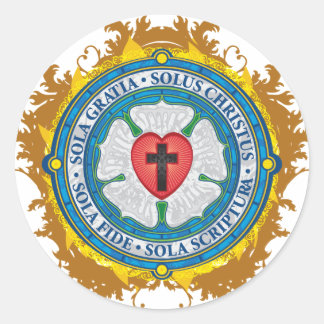 Christian Gift Luther Ro Jesus Kor Gud Änglar Runt Klistermärke