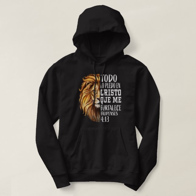 Christian Gift Manar Spain Filipences 413 Verses L Hoodie (Design framsida)