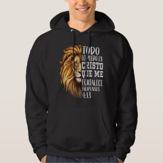 Christian Gift Men Spanish Filipenses 413 Verses L Hoodie