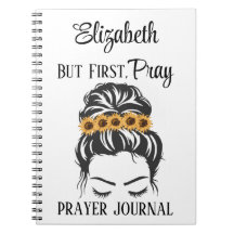 Christian Gift Prayer Quote First Pray Sunblommor
