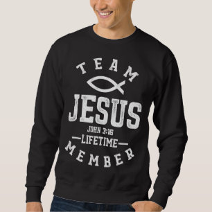 Christian Gift Team Jesus Religiösa Gud Lång Ärmad Tröja