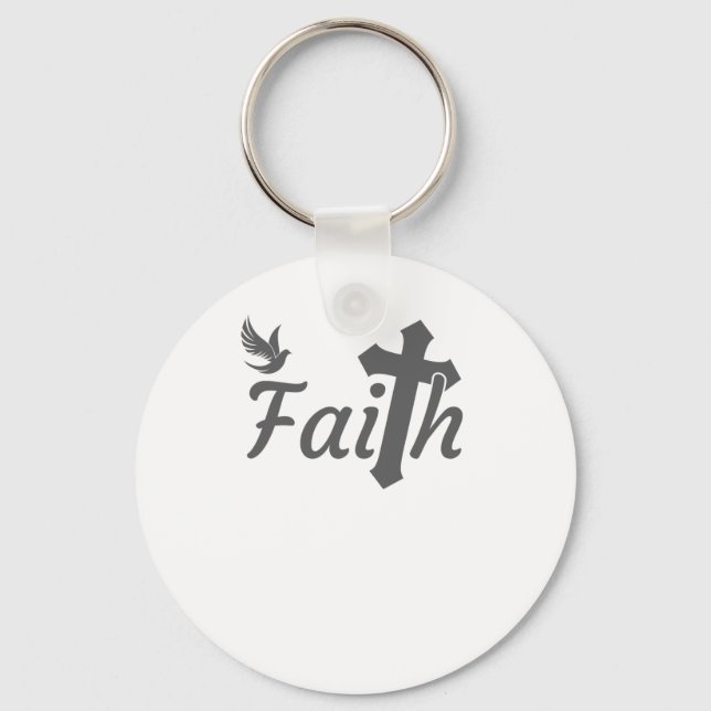 Christian Gifts for Women Christianity Gift Faith Nyckelring (Framsida)