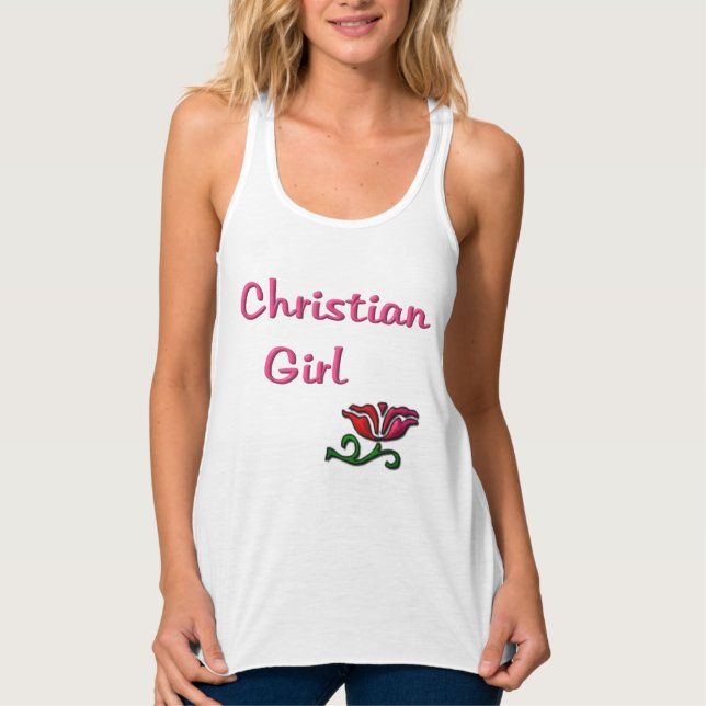 Christian Girl Linne Med Racerback (Framsida)