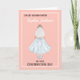 Christian Girls Granddotter ConfirmCard Helgkort