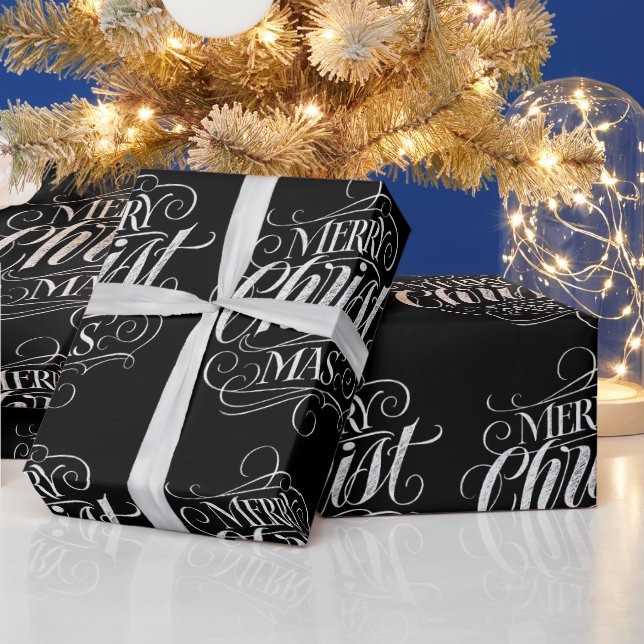 Christian God jul Chalk Calligraphy Jesus Presentpapper (Helgdagar)