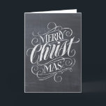 Christian God jul Chalkboard Calligraphy Helgkort<br><div class="desc">Vi säger "God jul mycket ofta under säsongen, men ibland glömmer vi ofta var hälsning faktiskt har sitt ursprung. Här är en underlig elegant biet av anpassningsbarnas handskriften i den moderata kritan som ser ge en mild knuff tillbaka in i Jesus riktning. Professionellens kalligrafi av Ivan Angelic. Visa din CHRISTmas-anda....</div>