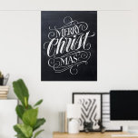 Christian God jul Chalkboard Calligraphy Poster<br><div class="desc">Vi säger "God jul mycket ofta under säsongen, men ibland glömmer vi ofta var hälsning faktiskt har sitt ursprung. Här är en underlig elegant biet av anpassningsbarnas handskriften i den moderata kritan som ser ge en mild knuff tillbaka in i Jesus riktning. Professionellens kalligrafi av Ivan Angelic. Visa din CHRISTmas-anda....</div>