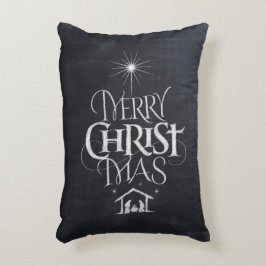Christian God jul Chalkboard Calligraphy Prydnadskudde