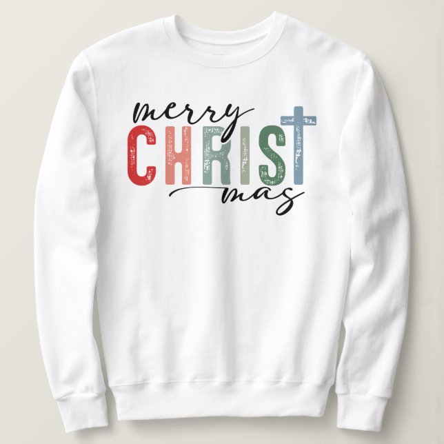 Christian God jul - Faith-Based Helgdag T Shirt (Design framsida)