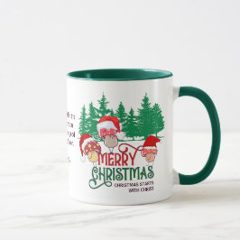 Christian GOD JUL MUSHROOMS in Forest Mugg