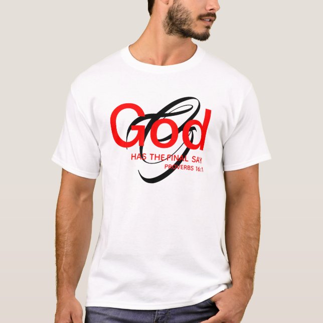 Christian GOD SLUAL SAY Anpassningsbar Monogram T Shirt (Framsida)