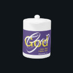 Christian GOD SLUAL SAY Bible Lila SMALL 11oz<br><div class="desc">Njut av din hett på morgonen, middagen och natten med denna snyggt Scripture monogram mugg. Modern design innehåller meddelandet "GOD HAS THE FINAL SAY" som hänvisar till ordalydelsen 16:1. All text är fullt anpassade, så att du kan anpassa dig med ditt eget monogram eller bibelversaler eller text. Matchande objekt är...</div>