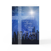 Christian God's Light and Kärlek Cityscape New Yea