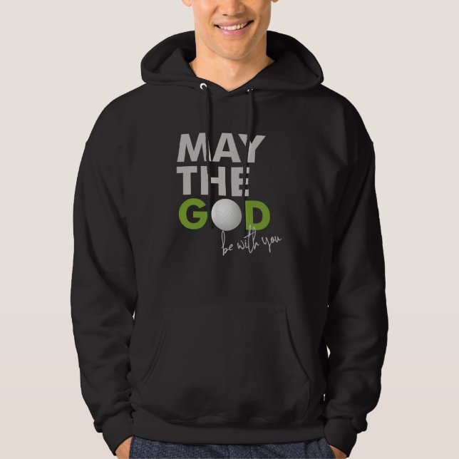 Christian Golf Father´s Day Golfer Ball Humor for  Hoodie (Framsida)