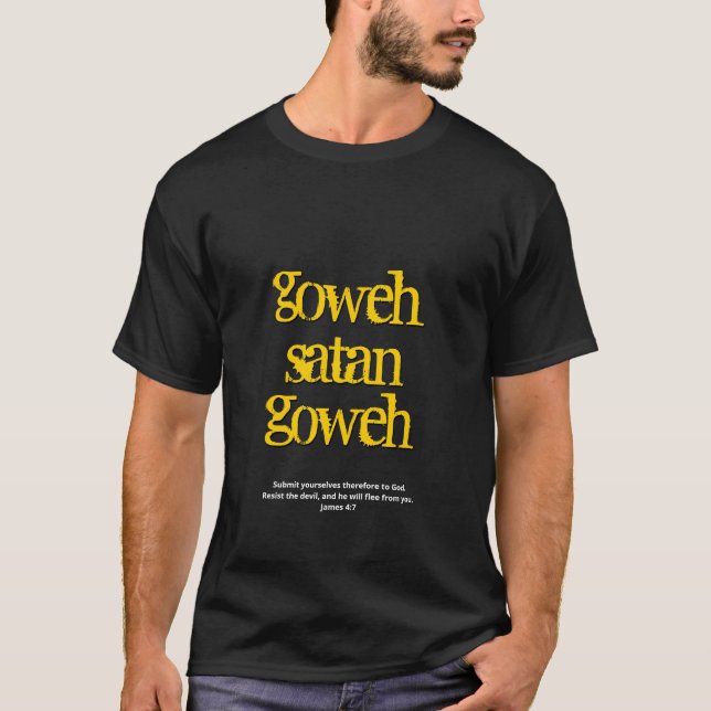 Christian GOWEH SATAN GOWEH Jamaican INTE IDAG T Shirt (Framsida)