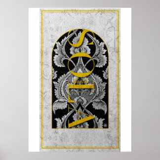 CHRISTIAN GRACE ENSAM SOLA GRATIA POSTER
