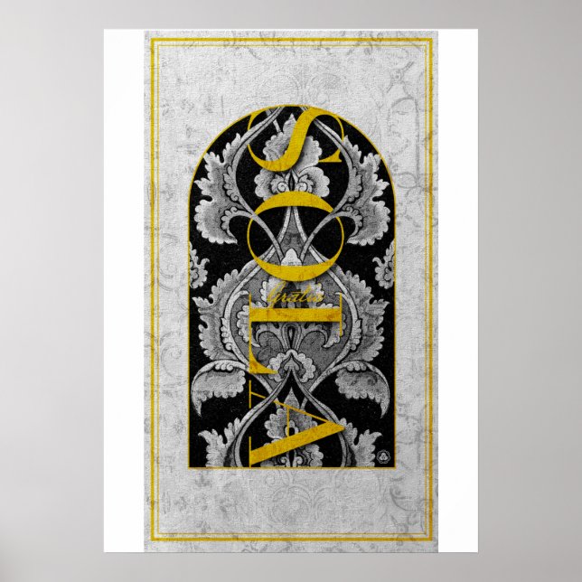 CHRISTIAN GRACE ENSAM SOLA GRATIA POSTER (Framsidan)