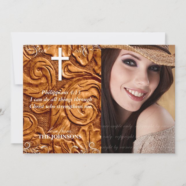 Christian Grad Studenten Photo Jag kan göra allt s Meddelande (Framsida)