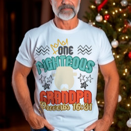 Christian Grandpa-gåva med bibelcitat T Shirt