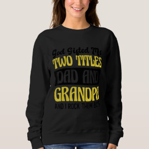 Christian Grandpa God Ed Me Two Titles Pappa och G T Shirt