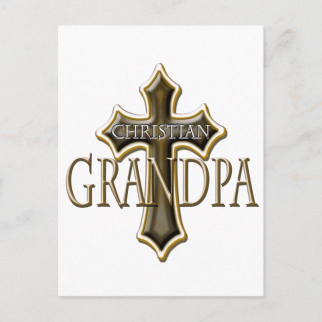 Christian Grandpa Vykort (Framsida)