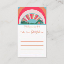 Christian Gratitude and Prayer Request Cards Visitkort