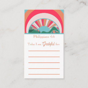 Christian Gratitude and Prayer Request Cards Visitkort