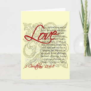 Christian Greeting Card, Kärlek Christian Card Helgkort
