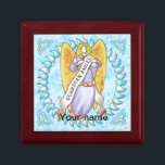 Christian Guardian Angel Minnesask<br><div class="desc">Christian Guardian Angel,  eget namn KeepsakBox efter ArtMuvz Illustration.Om du vill PERSONALIZE lägger du till ditt namn eller lägger till text i stället. Anpassa den här ängeln GIFT BOX så att den blir unik för dig eller för ge som personlig</div>