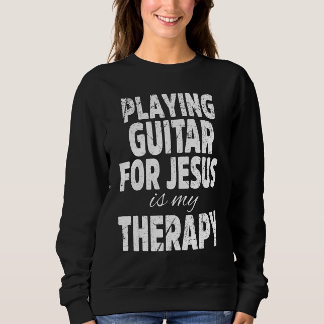 Christian Guitarist Church Worship Guitar Player T Shirt (Framsida)
