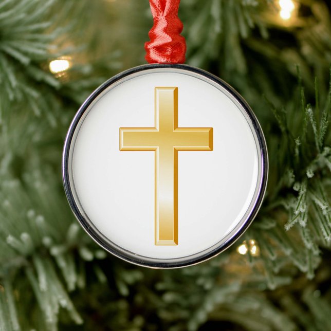 Christian Guld Kor Ornament (This symbol also serves as a reminder of Christian religious beliefs and spiritual devotion. )